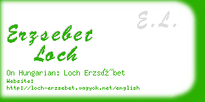 erzsebet loch business card